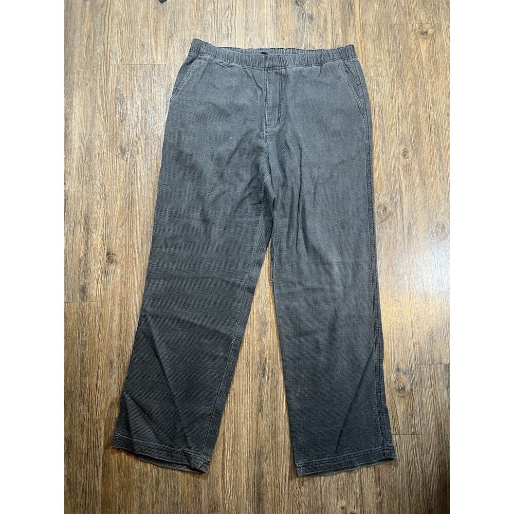 The Territory Ahead Pants Mens XL Gray Cotton Woven Beach Resort Chino Granola